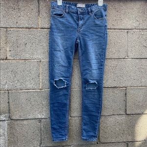 FREE PEOPLE Confy Stretchy Busted Skinny Jeans 28